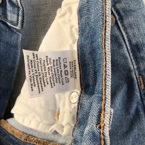 Everlane highrise blue skinny jean size 30 - Picture 5 of 8